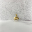14K Yellow Gold Elephant Pendant / 0.9gr / 0.5in