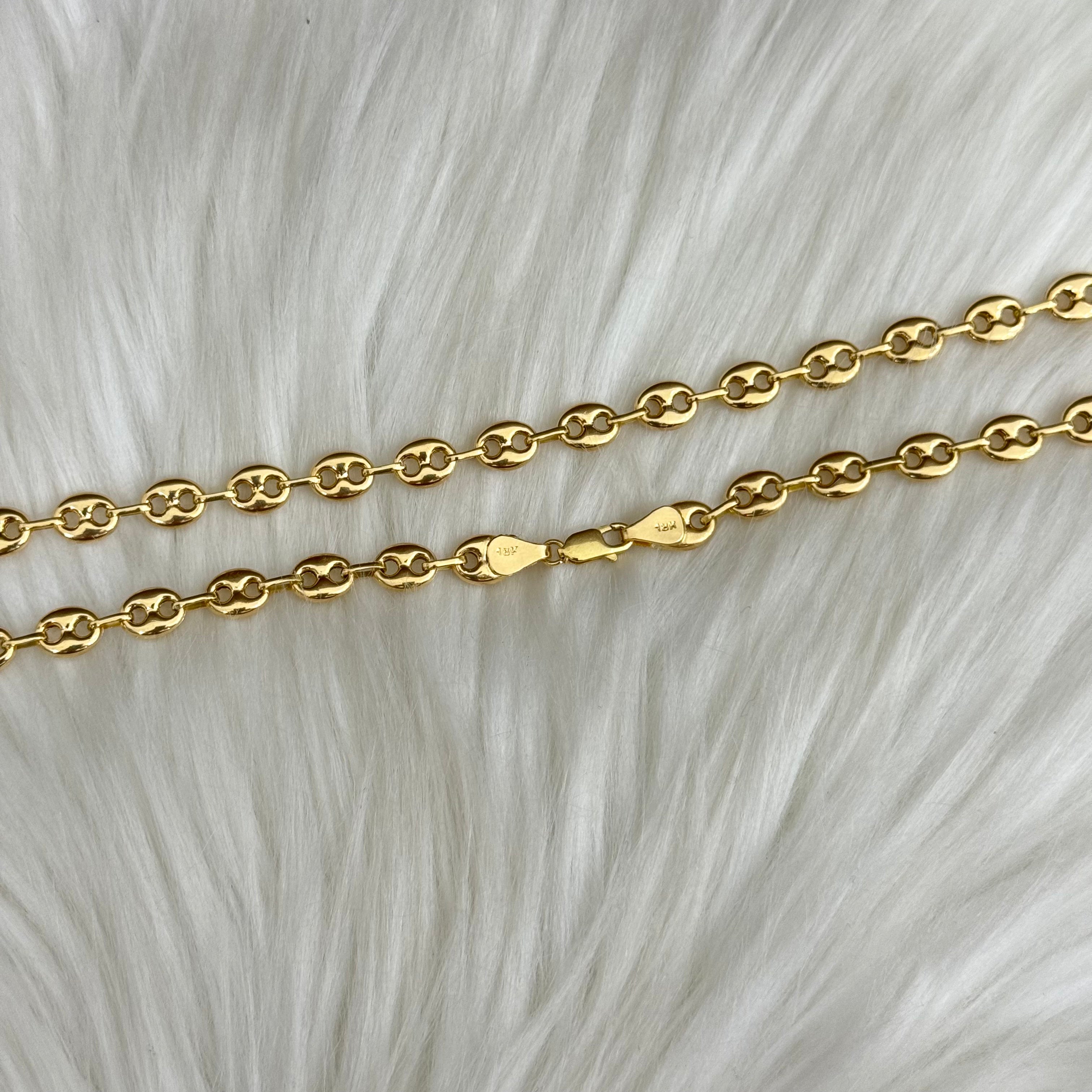 18K Yellow Gold Gc Chain / 12.6gr / 6.3mm / 20in