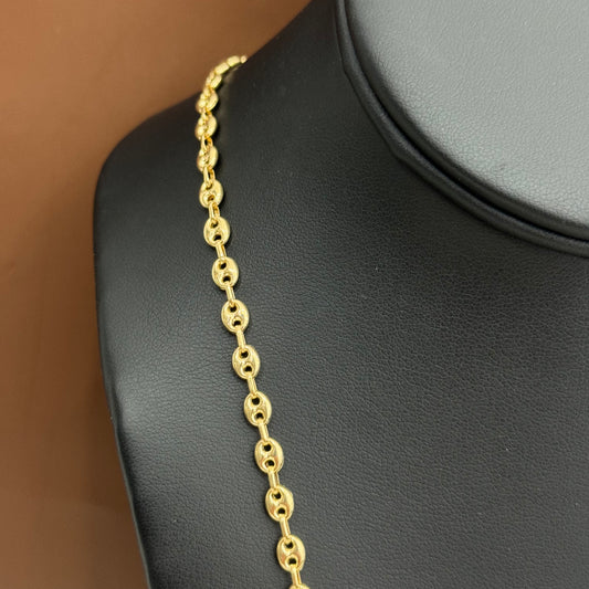 18K Yellow Gold Gc Chain / 10gr / 4.4mm / 25.5in