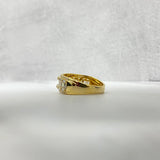 10K Yellow Gold Luxury Ring Ct Dia / 5.5gr / Size 10.5