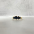 14K Yellow Gold Diamond Fashion Ring Ct Dia / Onix / 2.1gr / Size 5.5