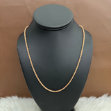 10K Rose Gold Rope Chain / 8.2gr / 2.5mm / 24in