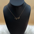 14K Yellow Gold Love Jewelry Set With Diamond / 2.7gr