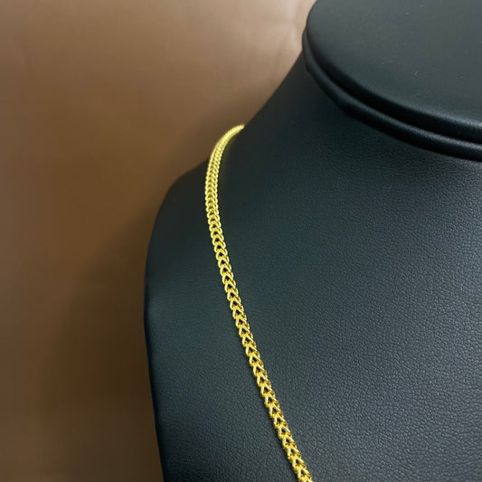 10K Yellow Gold Box Link Chain / 4.8gr / 2.1mm / 16in