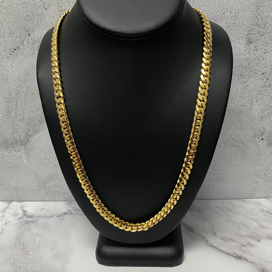 10K Yellow Gold Cuban Links / 110.9gr / 8mm / 24in