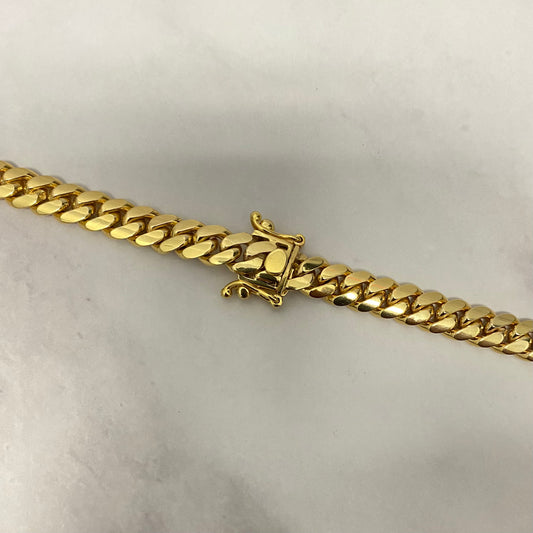 10K Yellow Gold Cuban Links / 110.9gr / 8mm / 24in