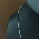 14K White Gold Luxury Chain / 3.2gr / 1mm / 18in