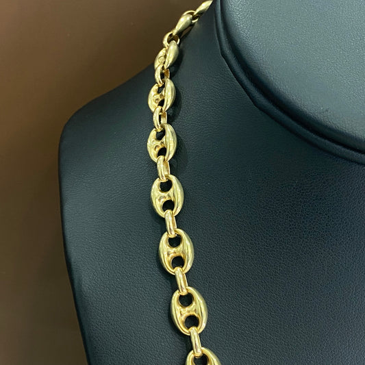 10K Yellow Gold Gc Chain / 17gr / 8.1mm / 18in