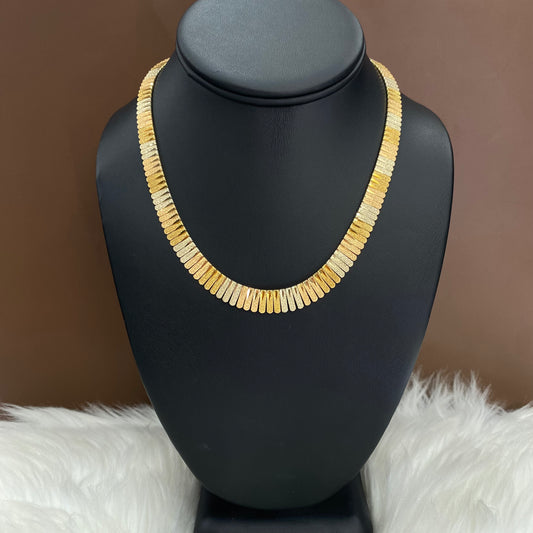 18K Three Colour Gold Vintage Chain / 32.4gr / 6.8mm