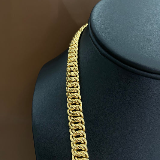 10K Yellow Gold Corte Princesa Chain / 41.6gr / 9.1mm / 18in