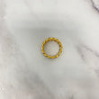 10K Yellow Gold Cuban Links Ring / 17.6gr / Size 13.5 / 9mm