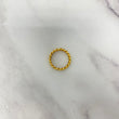 10K Yellow Gold Cuban Links Ring / 7.3gr / Size 11 / 6.8mm