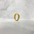 10K Yellow Gold Cuban Links Ring / 8.8gr / Size 9 / 6.7mm