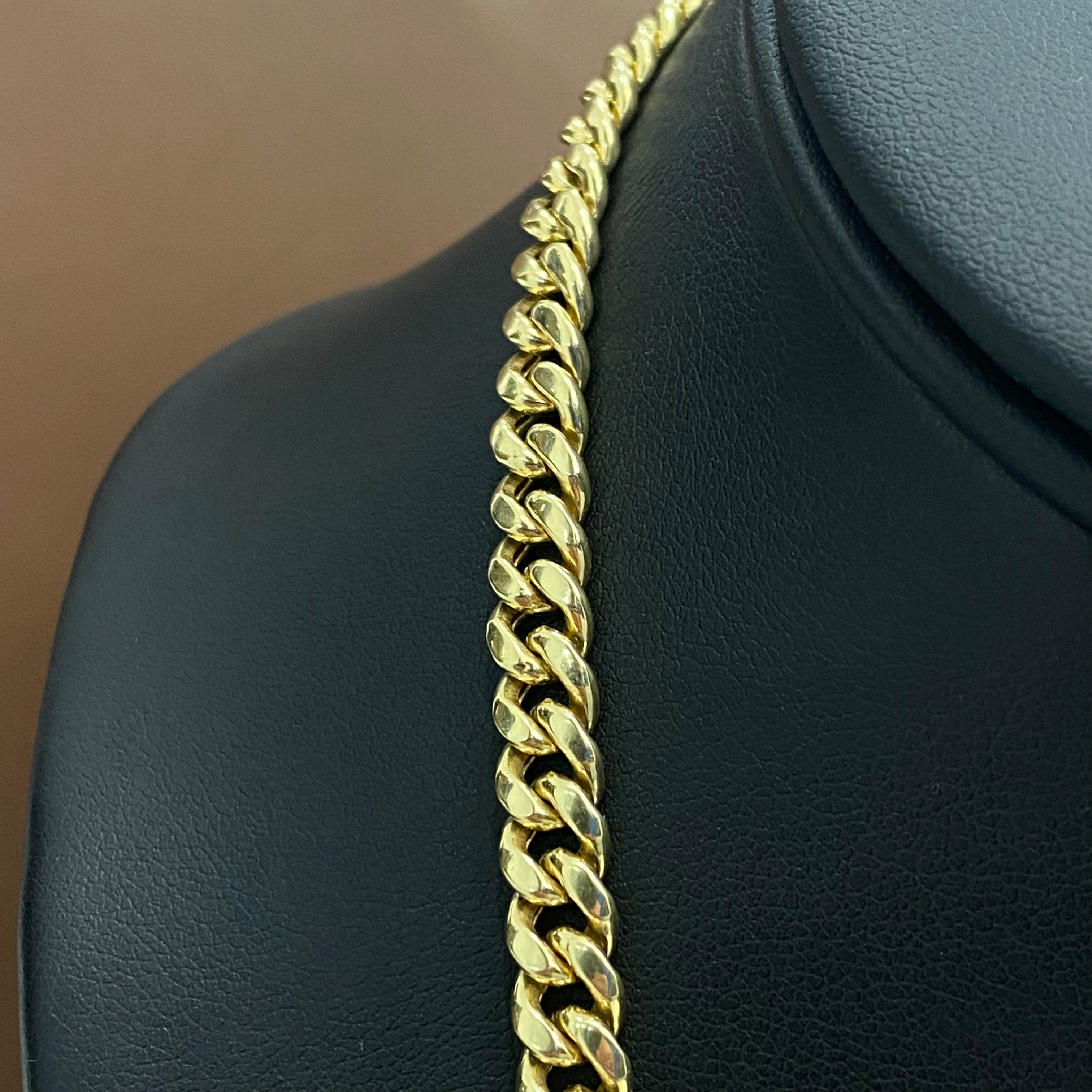 14K Yellow Gold Hallow Cuban Link Chain / 24.5gr / 6.1mm / 22in – C4G ...