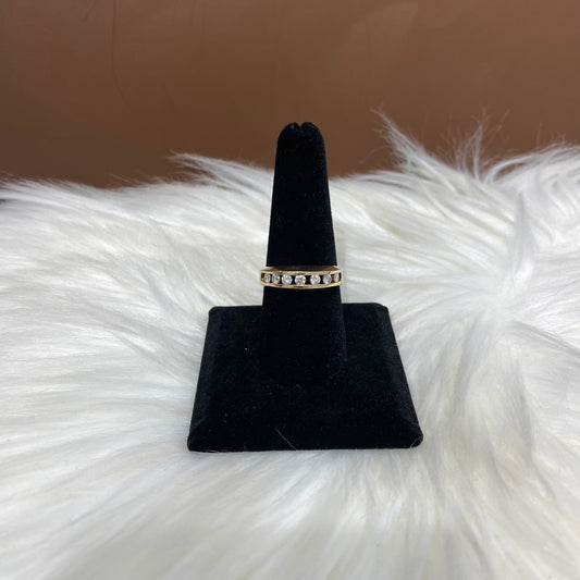 14K Yellow Gold Diamond Luxury Engagement Ring Ct Dia / 4.5gr / Size 9.5