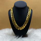 10K Yellow Gold Cuban Links Chain / 501.1gr / 18.5mm / 25in