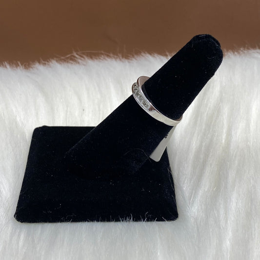 14K White Gold Luxury Engagement Ring Ct Dia / 3gr / Size 5.5
