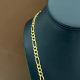 14K Yellow Gold Figaro Chain / 24.1gr / 5.7mm / 22in