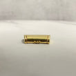 10K Yellow Gold Plain Sleek Lock / 6gr / 12mm / 0.7in