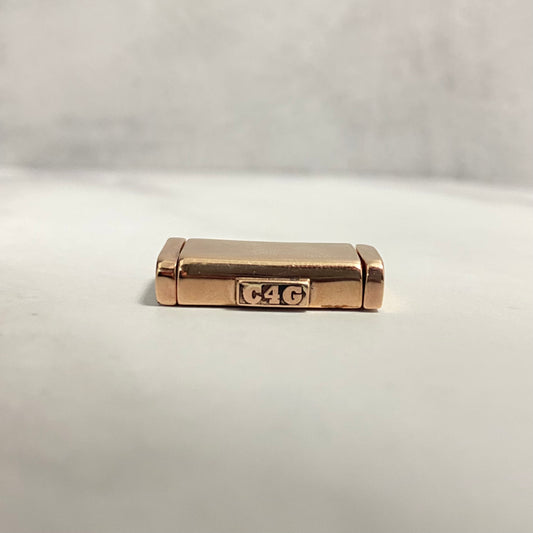 10K Rose Gold Plain Sleek Lock / 13.2gr / 13mm / 1in