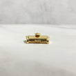 10K Yellow Gold Plain Sleek Lock With Panther / 6gr / 11mm / 0.7in
