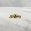18K Yellow Gold Plain Sleek Lock With Panther / 5.2gr / 10mm / 0.6in