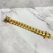 14K Yellow Gold Cuban Links Bracelet / 399.9gr / 24mm / 8.5in