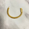 10K Yellow Gold Cuban Links Bracelet / 32.3gr / 8mm / 6in