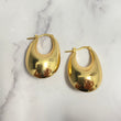 14K Yellow Gold Vintage Hoop Earrings / 3.6gr / 1in