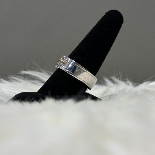 14K White Gold Diamond Fashion Engagement Ring 2Ct Dia / 11.8gr / Size 10