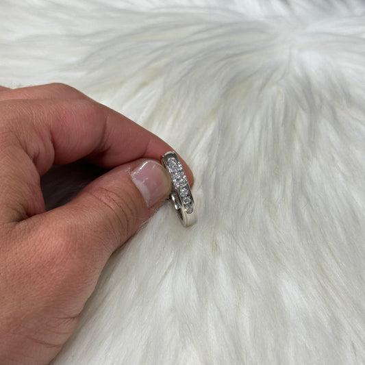 10K White Gold Diamond Fashion Engagement Ring 0.46Ct Dia / 5.1gr / Size 10