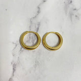 14K Yellow Gold Hoop Earrings / 2.5gr