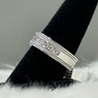 10K White Gold Diamond Fashion Engagement Ring 0.73Ct Dia / 7.8gr / Size 10