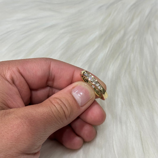 10K Yellow Gold Diamond Fashion Engagement Ring 0.25Ct Dia / 3.7gr / Size 10