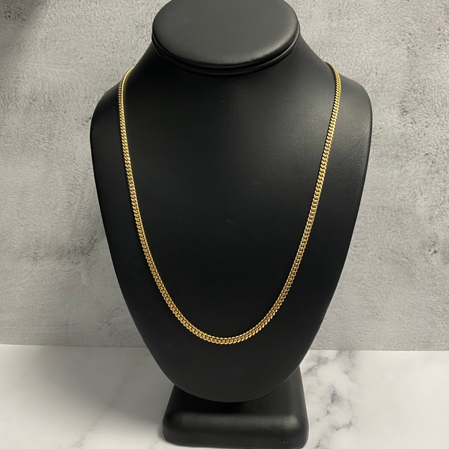 10K Yellow Gold Micro Cuban / 18.3gr / 3.4mm / 22in