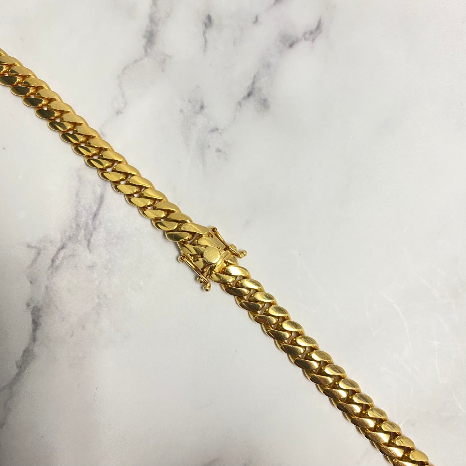 14K Yellow Gold Cuban Links / 131.8gr / 8.3mm / 25in