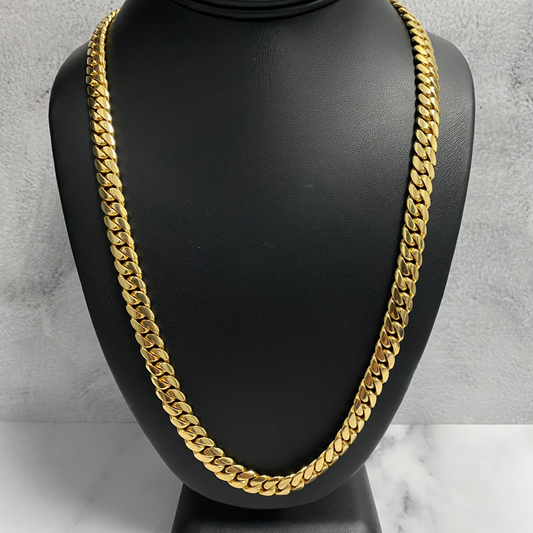 10K Yellow Gold Cuban Link  / 93.5gr / 7.7mm / 24in