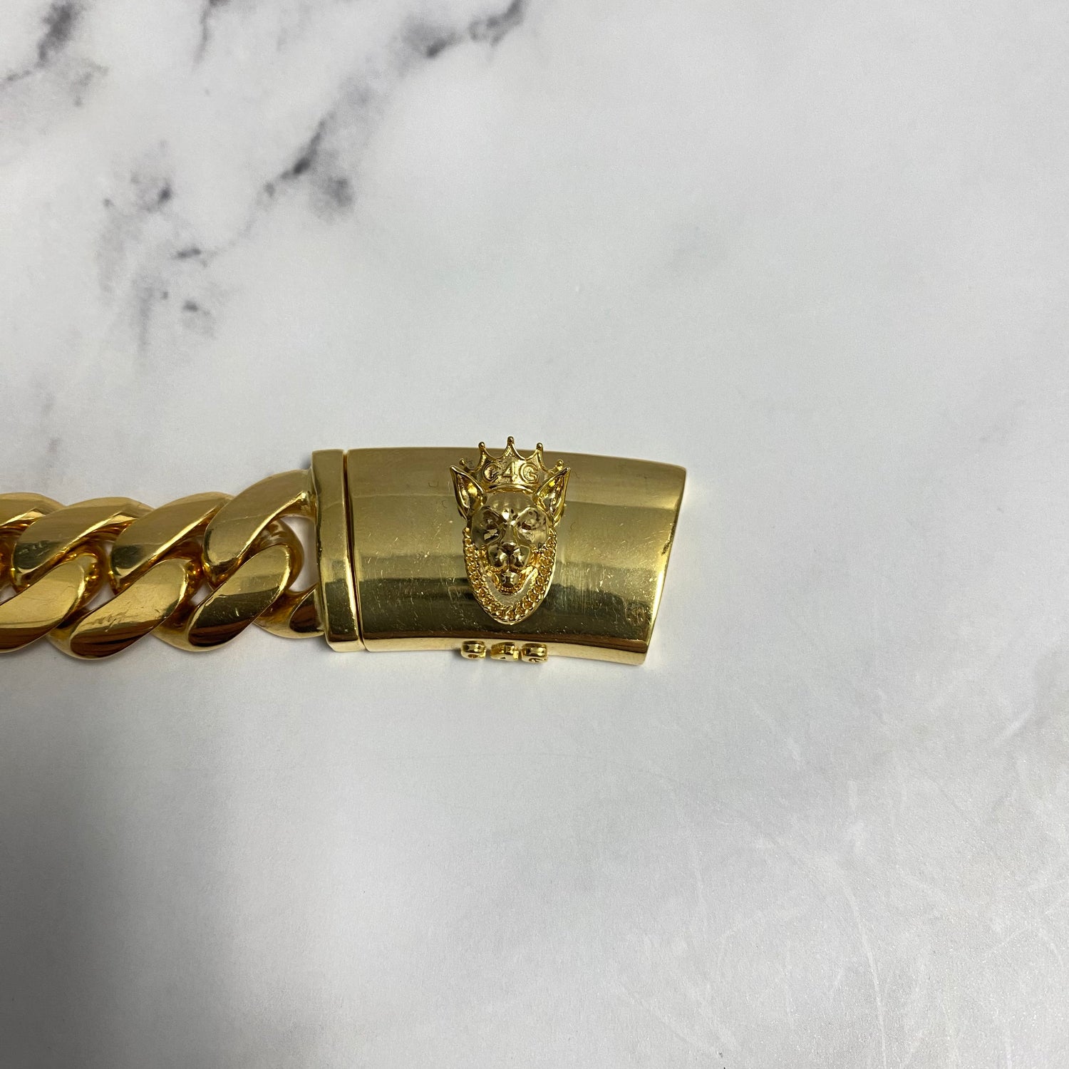 14K Yellow Gold Cuban Links Bracelet / 152.5gr / 14.8mm / 9in