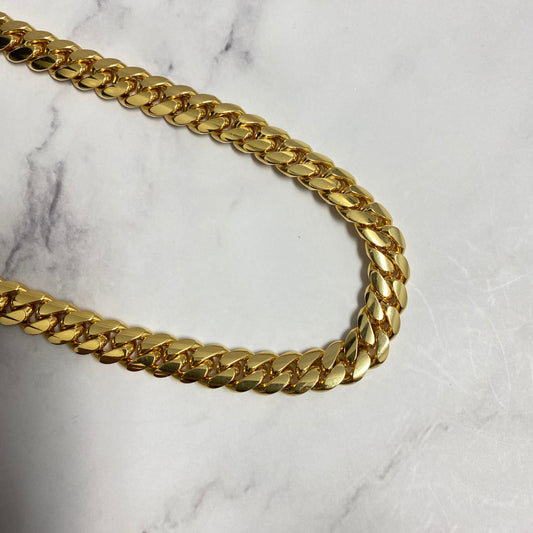 10K Yellow Gold Cuban Links / 237gr / 12.4mm / 24in