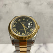 Rolex Datejust 41Mm 116333 Black Roman Dial 18K Yellow Gold And Stainless Steel 2012