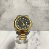 Rolex Datejust 41Mm 116333 Black Roman Dial 18K Yellow Gold And Stainless Steel 2012