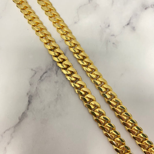 10K Yellow Gold Cuban Links / 108.1gr / 8.3mm / 24in