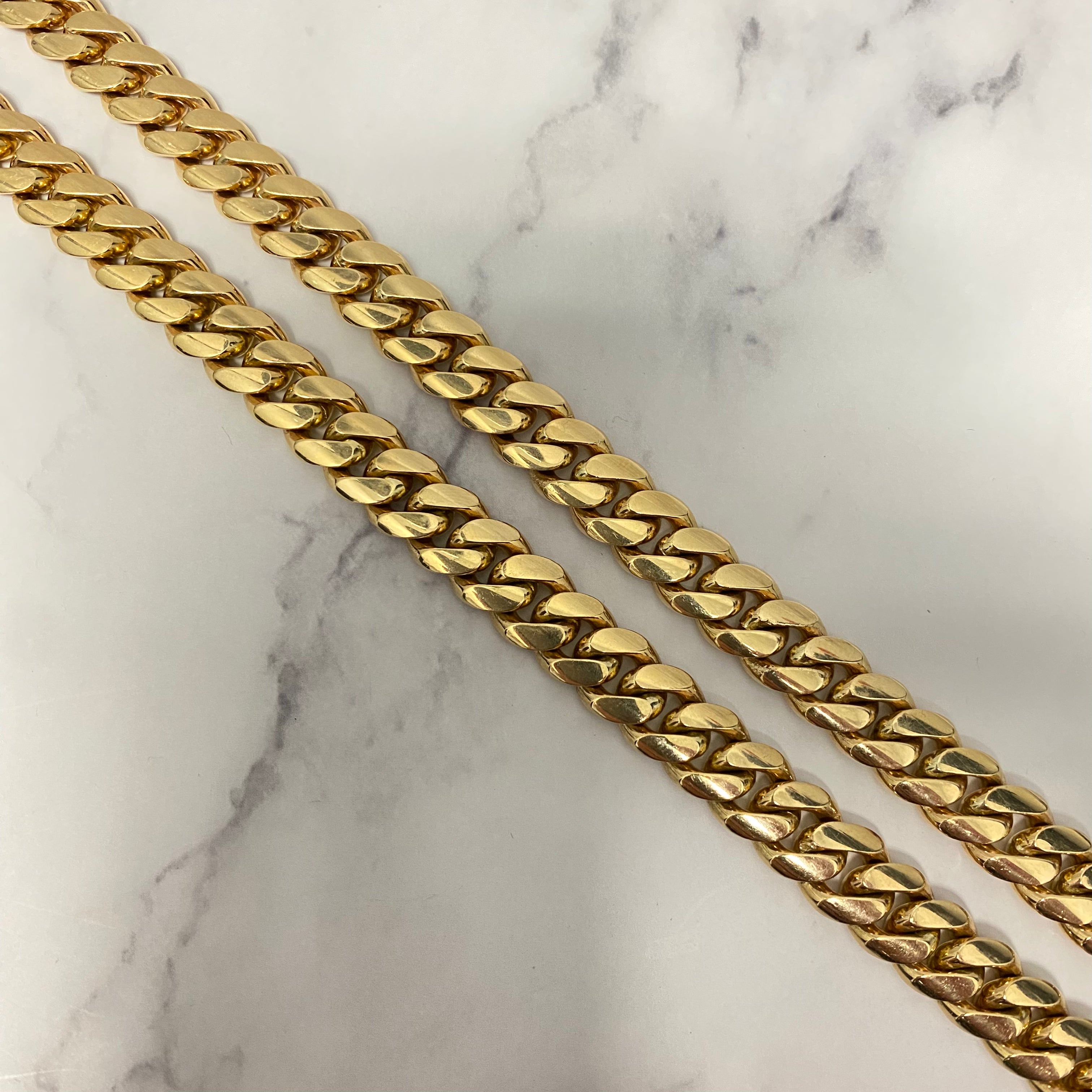 14K Yellow Gold Cuban Links / 192.3gr / 10.2mm / 24in