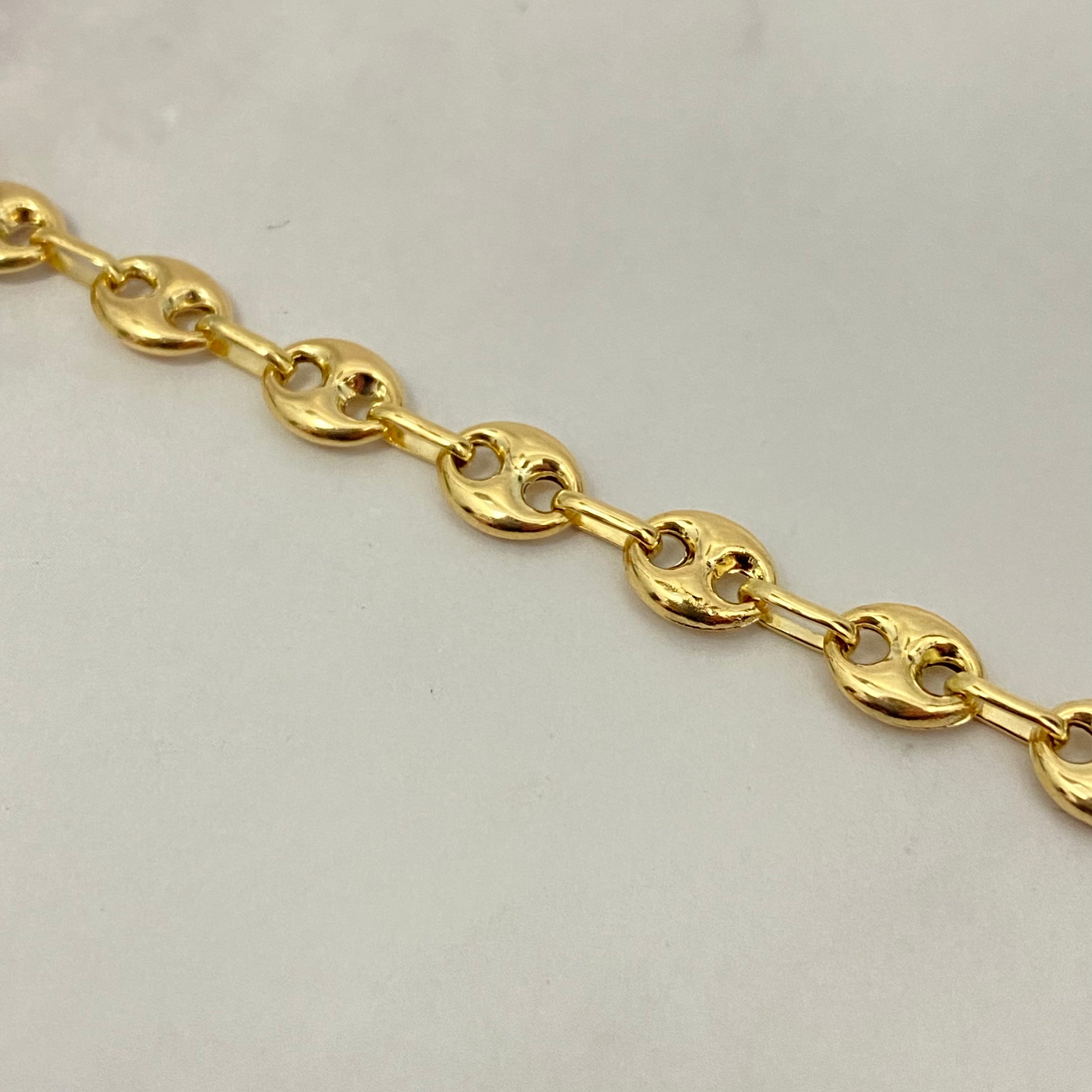 18K Yellow Gold Gc Baby Name Bracelet / 3.1gr / 4.8mm / 6.5in