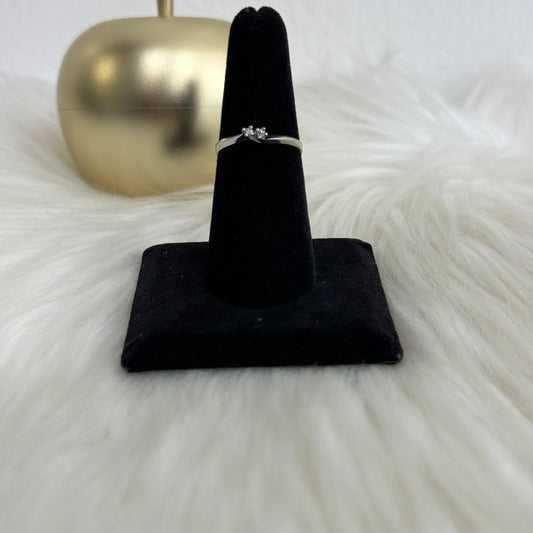 14K White Gold Diamond Fashion Engagement Ring Ct Dia / 1.4gr / Size 6