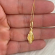 18K Yellow Gold Virgin Jewelry Set / 3.22gr / 15in