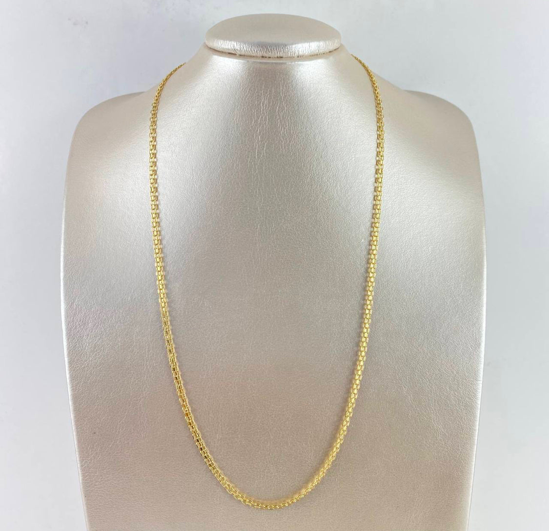 18K Yellow Gold Chino Link Chain / 5.4gr / 3.1mm / 23in