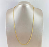 18K Yellow Gold Chino Link Chain / 5.4gr / 3.1mm / 23in