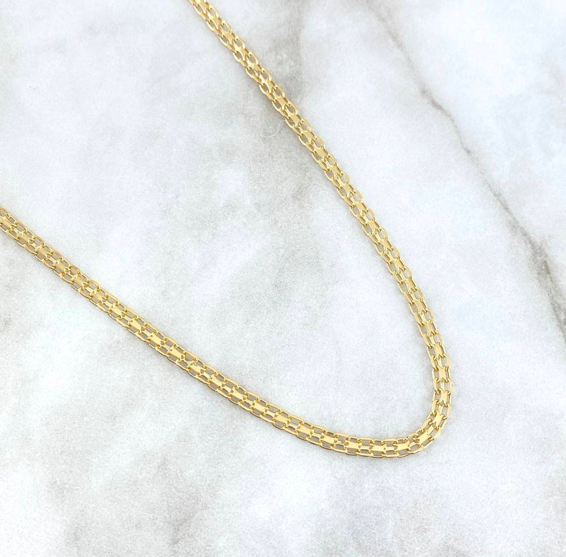 18K Yellow Gold Chino Link Chain / 4.4gr / 3.1mm / 17in