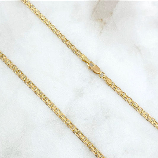 18K Yellow Gold Chino Link Chain / 4.4gr / 3.1mm / 17in